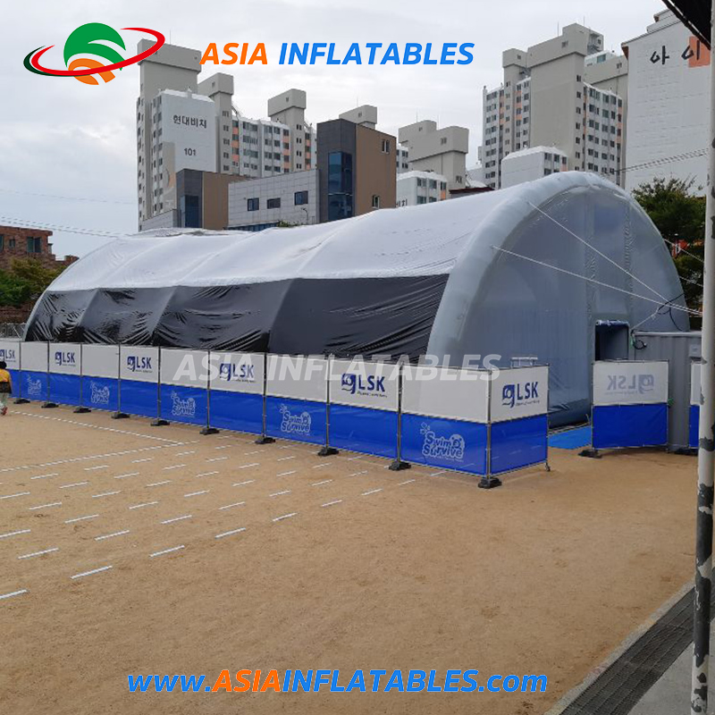 Durable Inflatable Transparent Pool Cover, Outdoor Inflatable Pool Dome