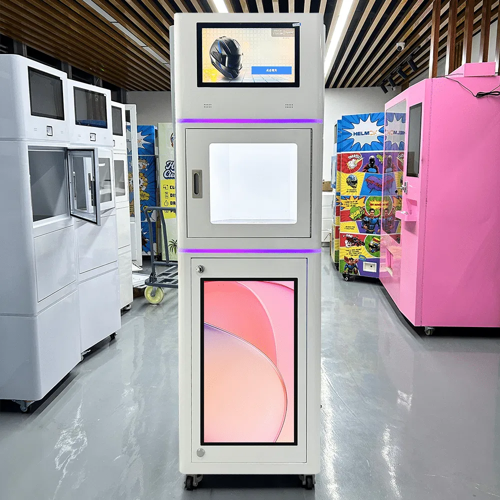 Upus Factory Custom 27 Advertising Screen Motorcycle Helmet Cleaning Machine Helmet Cleaning Vendo Machine