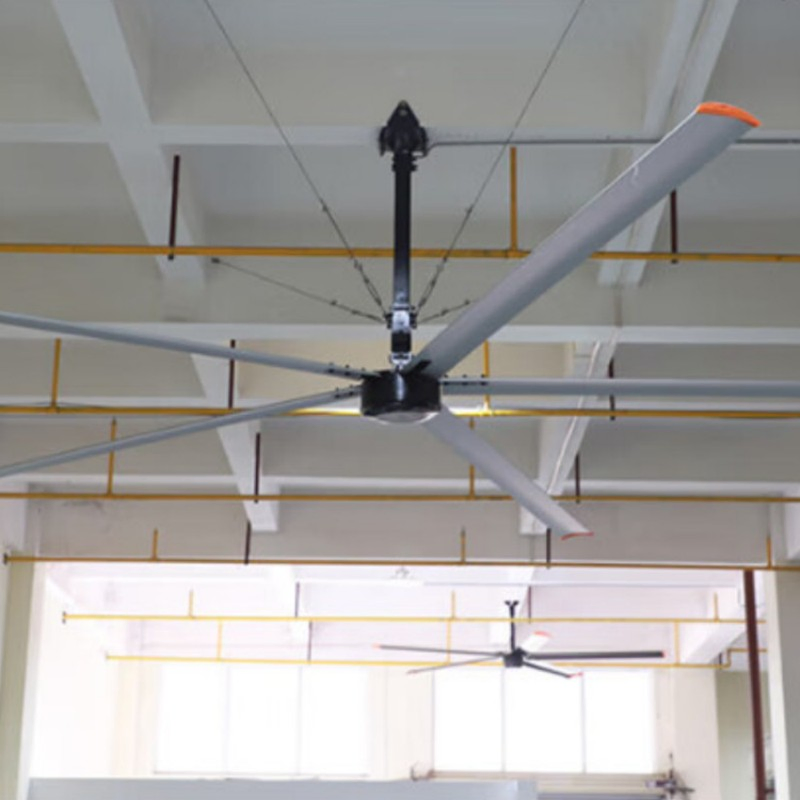 DC Ventilation System Fan Electrical Fan Large Air Volume Ceiling Fan Energy Saving Industrial Rail Equipped Ceiling Fan
