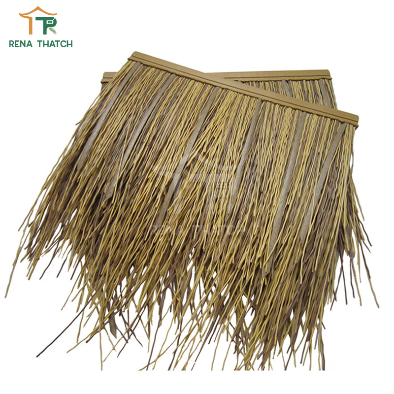 20 Years Warranty Plastic Palapa Thatch Artificial Thatch Roofing Plastic Synthetic Straw