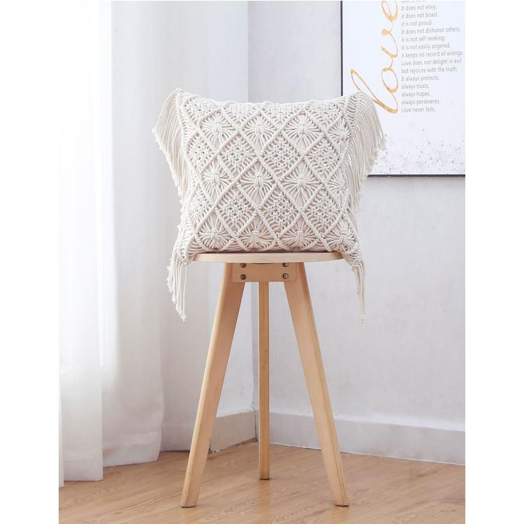 Home Decor Comfy Square Pillow Cases with Tassels