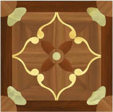 China Manufacturing High Quality Products Gold Plated Wood 800X800mm Tile Wall Tile