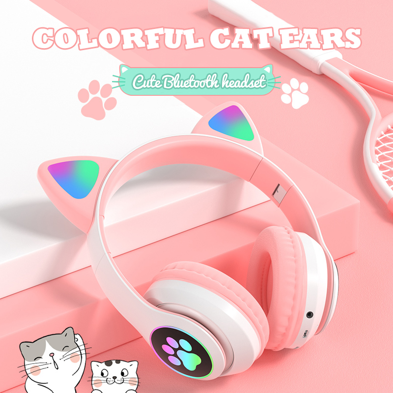 Hot Sale Cat Ear Children Earphone Wireless Custom Headphones
