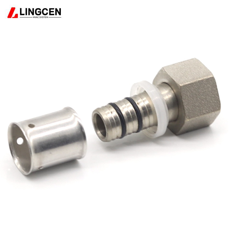Pex Multilayer Fitting Pert Fitting Pipe Press Fitting Equal Tee Brass Fitting