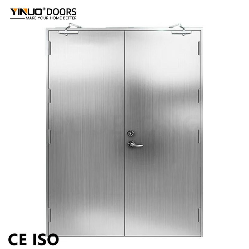 UL10b Listed 90 Min Fire Door with Panic Bar Lock 1.5mm Frame Us Market Ready