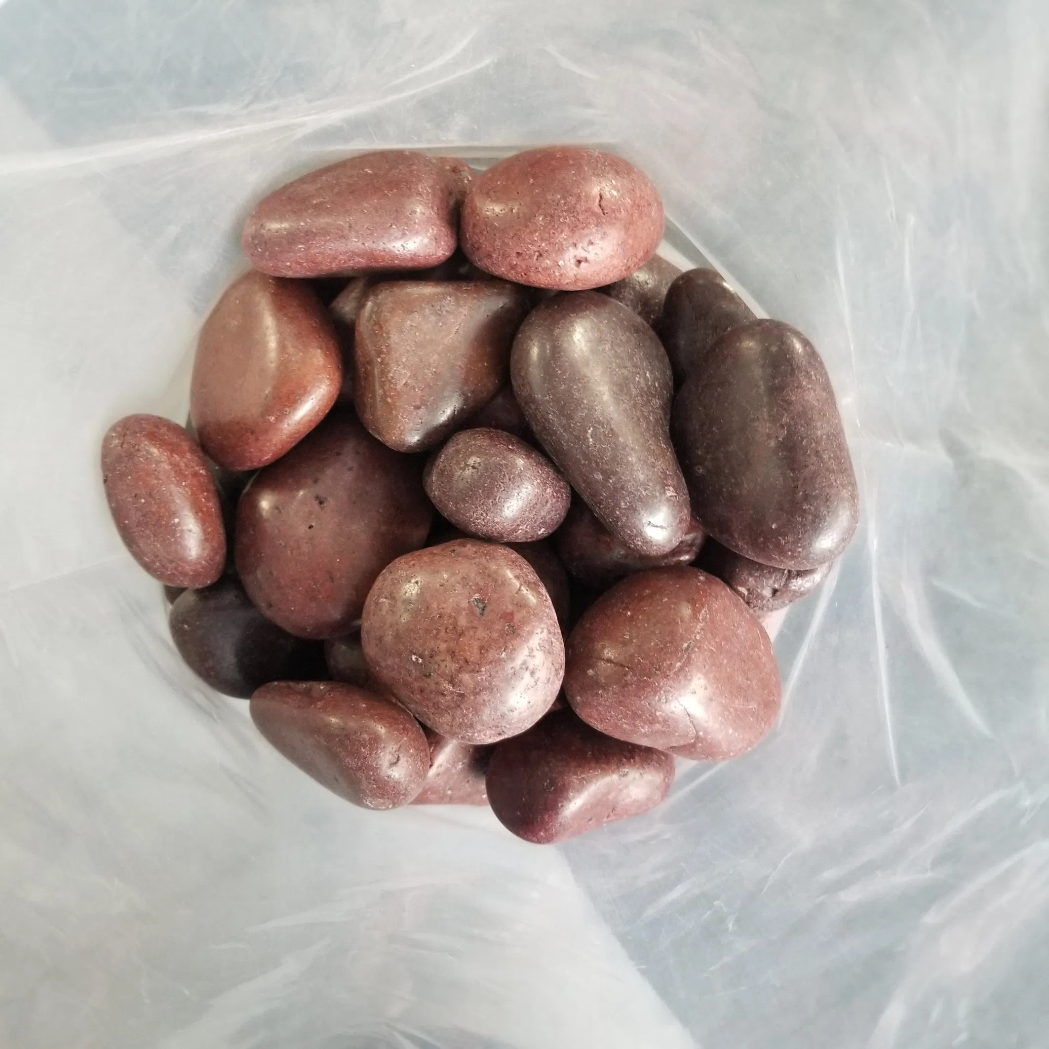 Nature Stone Red White Black Polished Pebble Stones for Garden and Landscaping