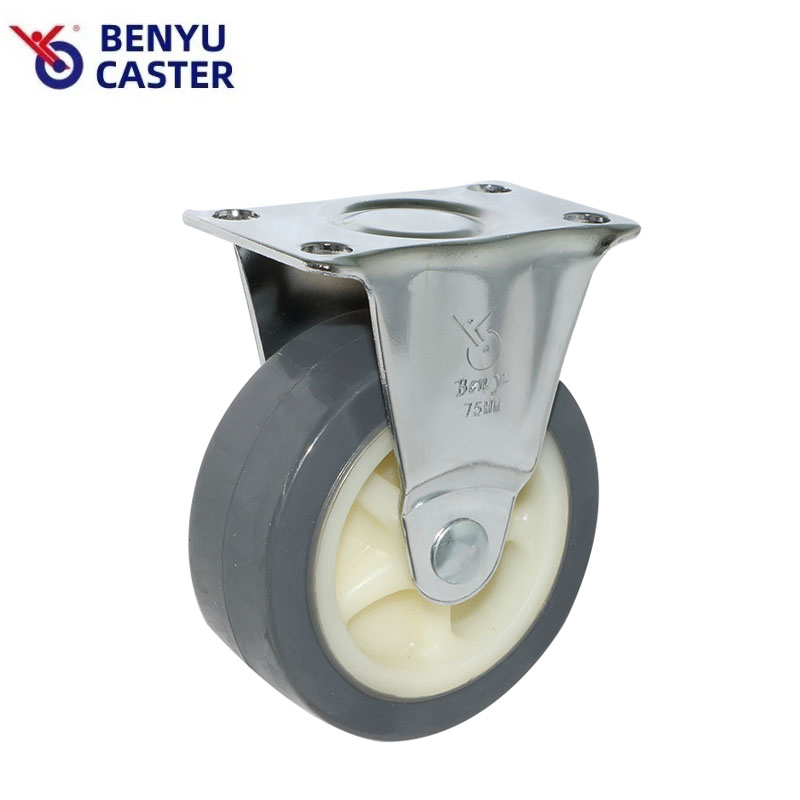 1.5-3inch Light Duty Caster TPU in Gray Color with 45kg Load Capacity
