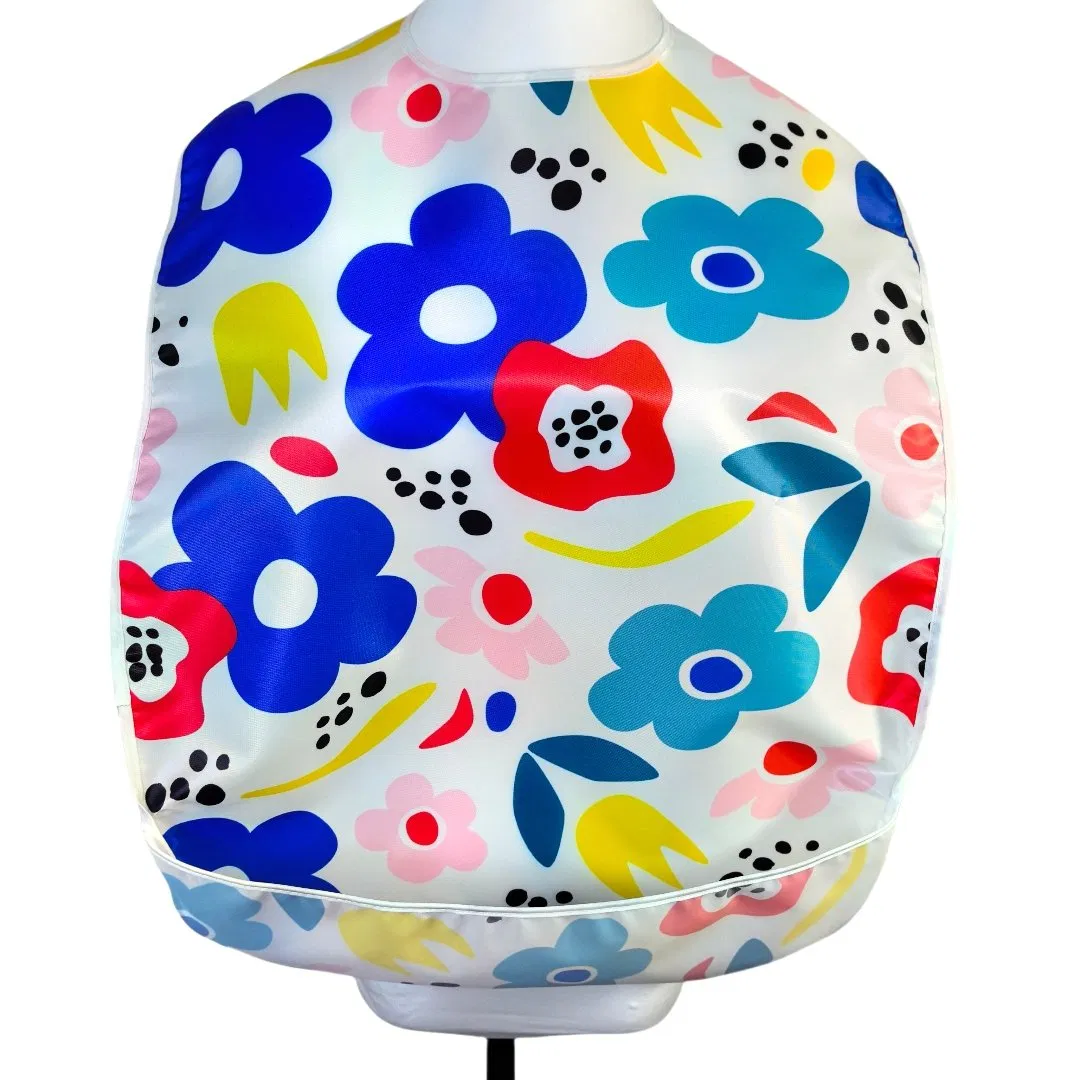 Wholesale Washable Printing Adult Bibs for Elderly or Disabled Adults