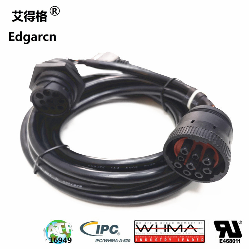 Premium Micro-Fit 3.0 to 9-Pin J1939 HD10 Wiring Harness