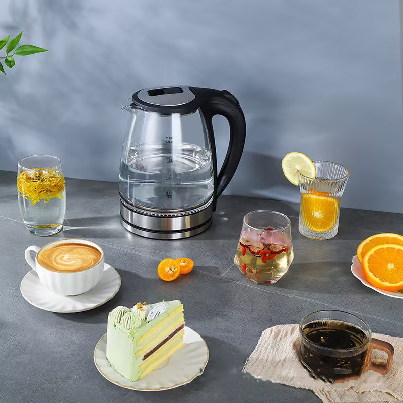 Factory Wholesale Electric Cordless Glass Kettle