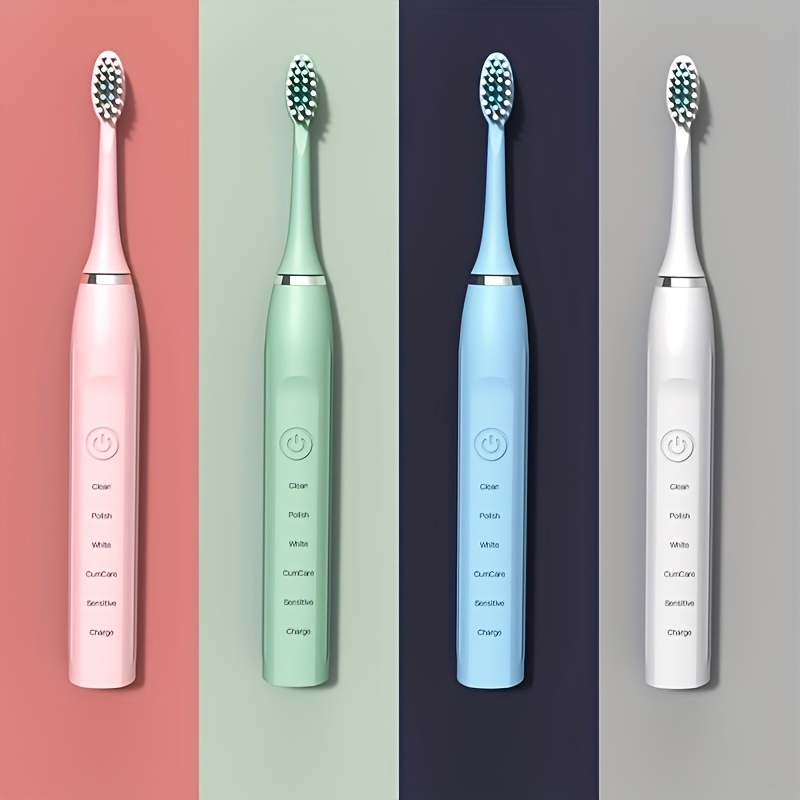 Unisex USB Rechargeable Ultrasonic Automatic Adult Electric Toothbrush