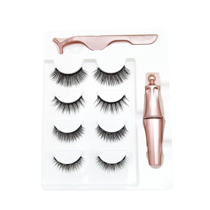 Wholesale Whole Fashionable False Eyelashes with Eyeliner Lotion