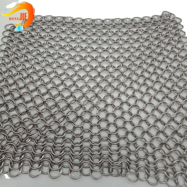 Custom Stainless Steel Coil Wire Chain Link Curtain Mesh for Decoration