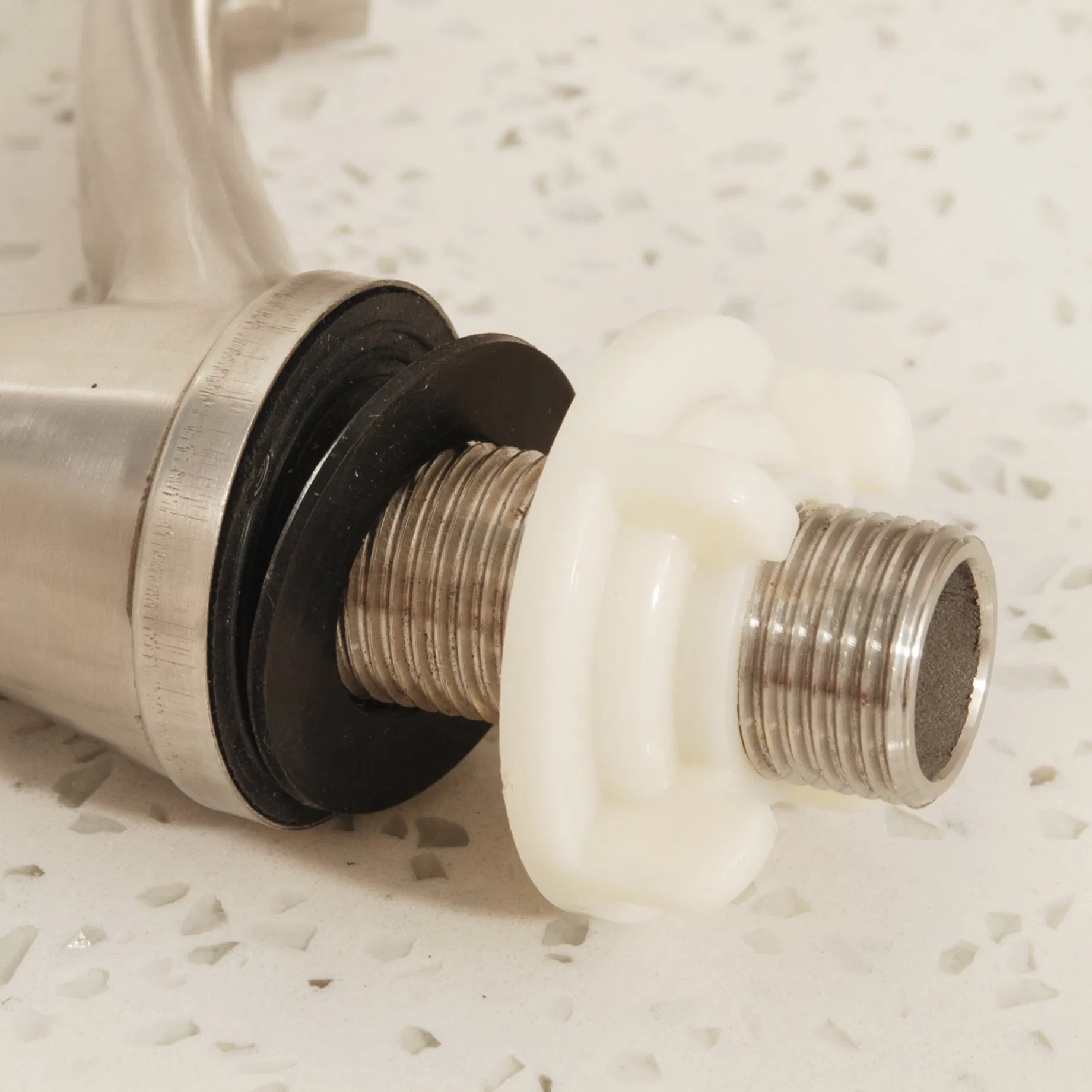 Modern Waterfall Stainless Steel Bathroom Faucet Brushed with Single Handle Suitable