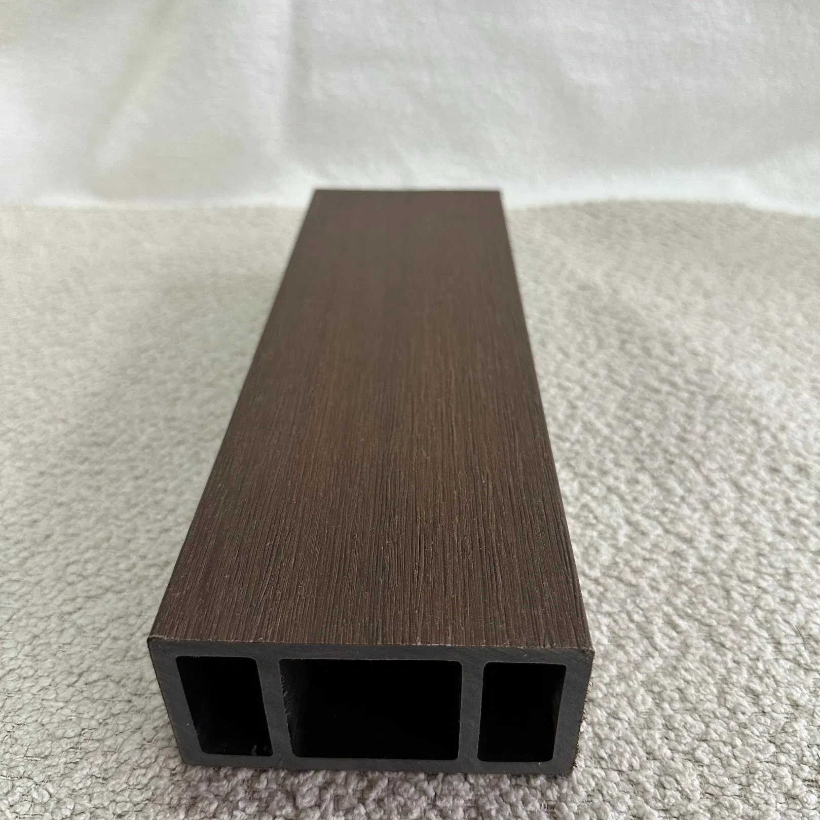 Textured WPC Louver Cladding System Impact-Resistant Surface Seamless Joints All-Weather Proof