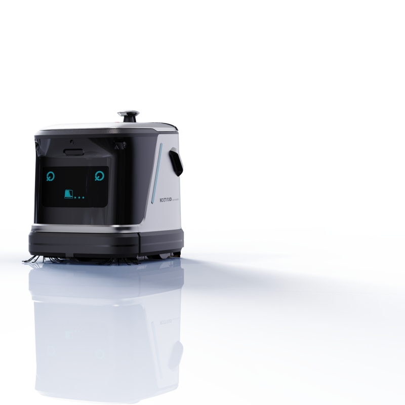 Interior Commercial Cleaning Robot with Function of Mopping, Vacuuming and Dust Mopping