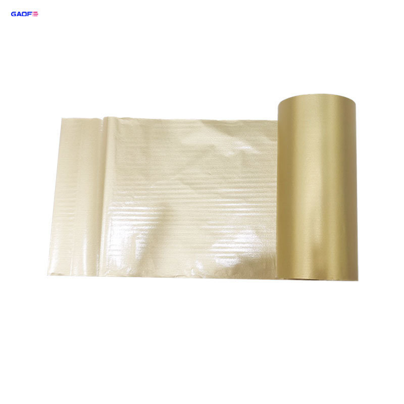 Thermal Transfer Ribbon 30mm Gold Barcode Printed Chemical Solvent Resistance Resin Ribbon
