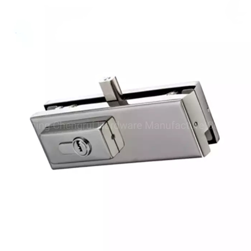 Stainless Steel Hydraulic Frameless Glass Door Patch Fitting with Door Lock