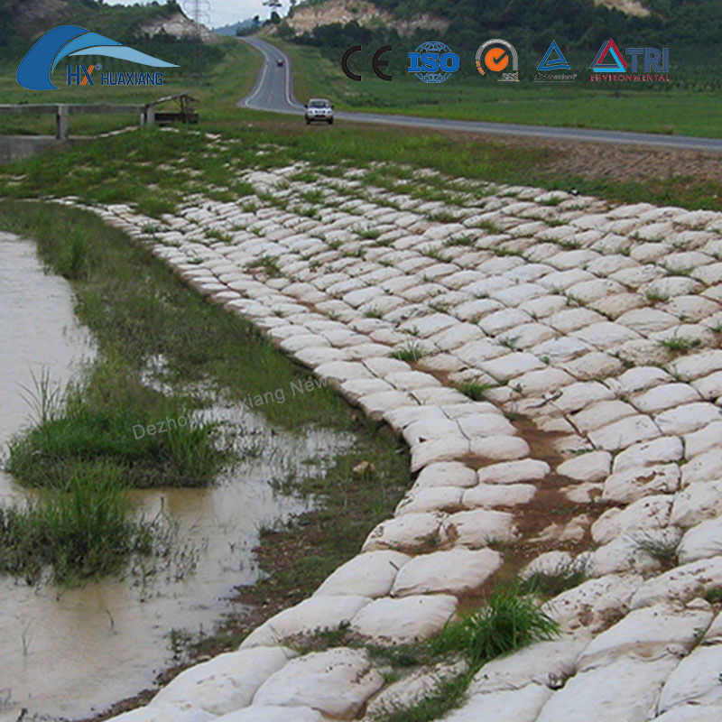 Ecological Geo Bags Woven Geotextile Sand Bag Retaining Wall