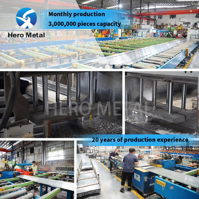 Aluminum White Curtain Profile Hero Metal 2026 Extrusion 6063 Curtain Track Strip