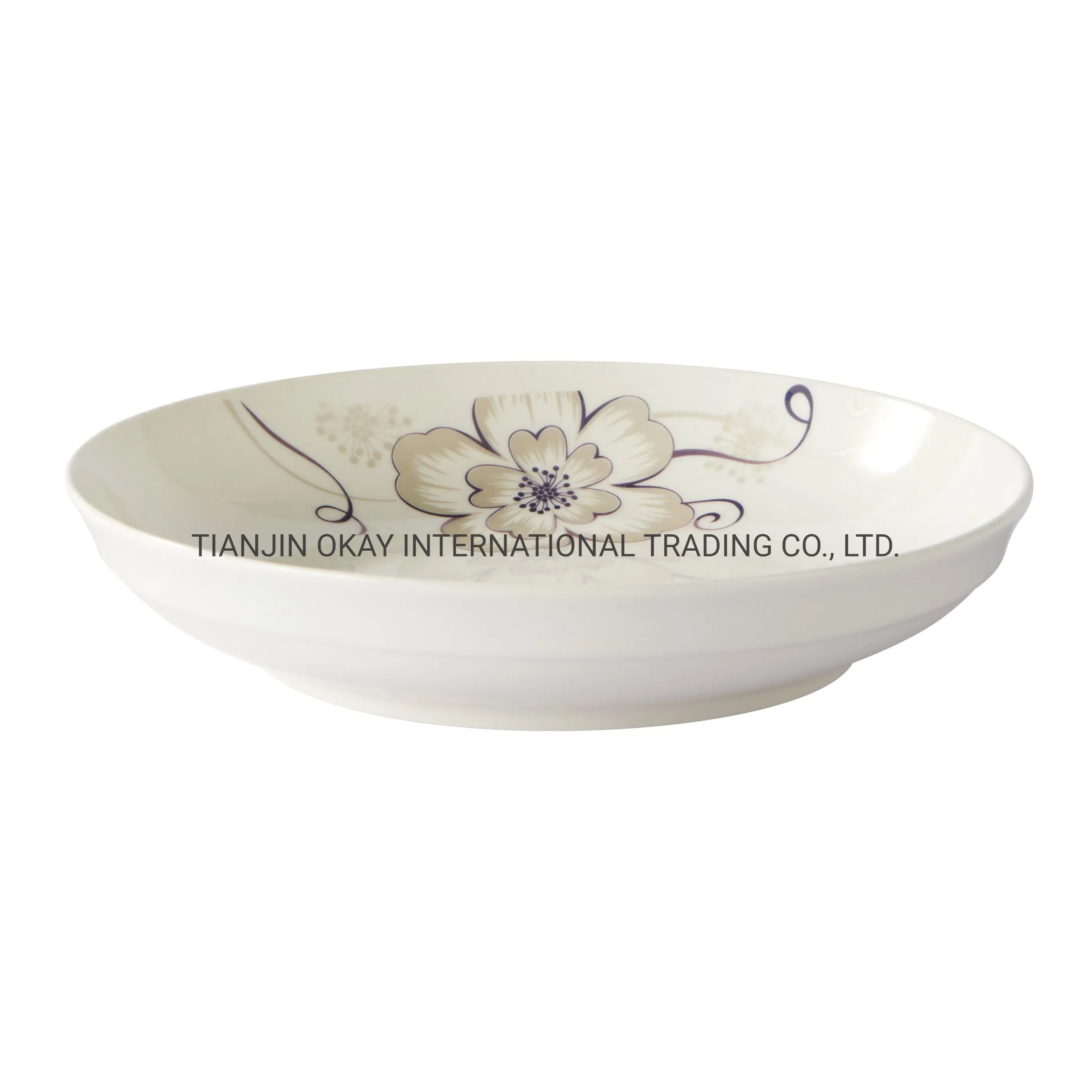 Custom 8 Inch Luxury Sublimation Blank Heat Transfer Porcelain Plates Nordic Plates Dish Ceramic Plate Dinnerware