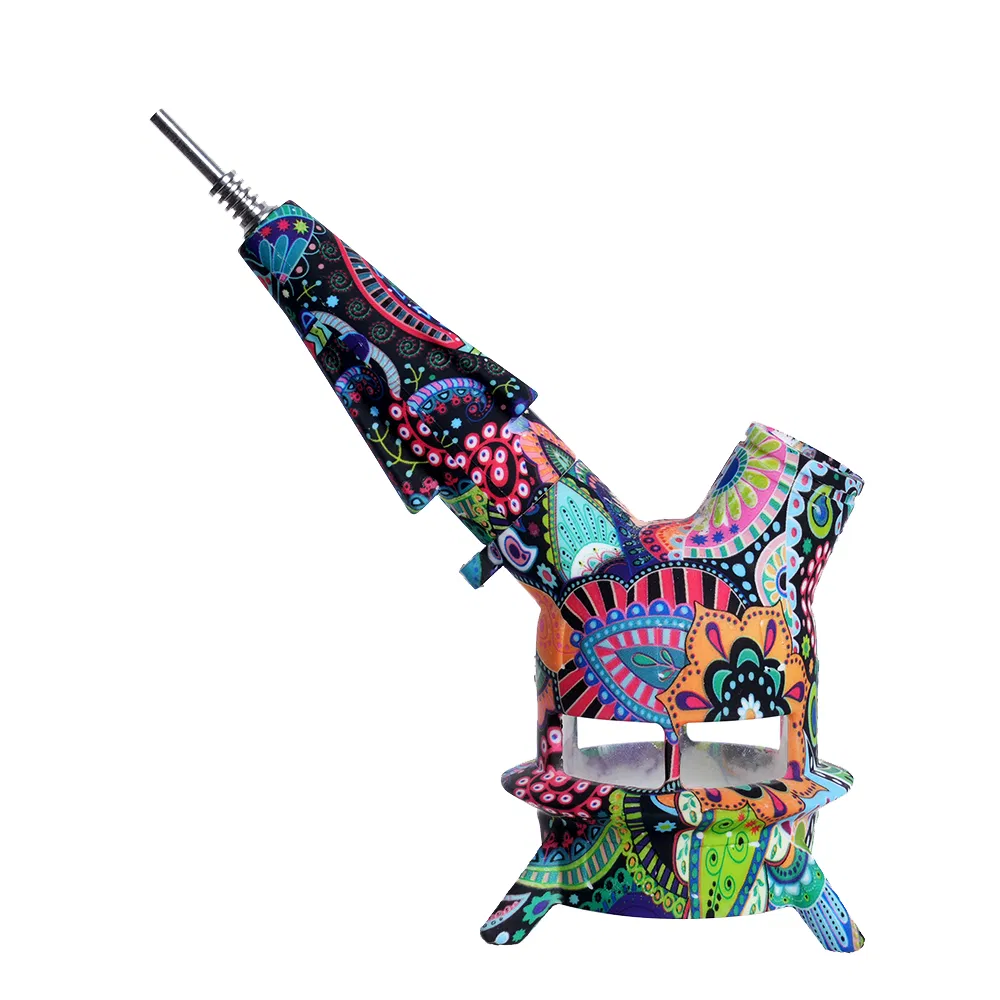 4-in-1 Nectar Collector UFO Hybrid Silicone Waterpipe DAB Rigs