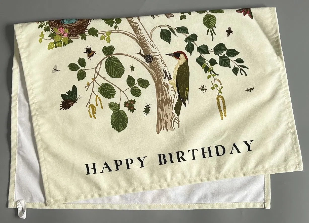 Custom Digital Printed Bird Napkins Tea Towels