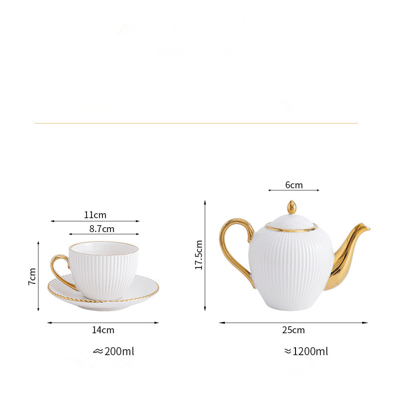 Керамический набор для кофе и чая с блюдцем