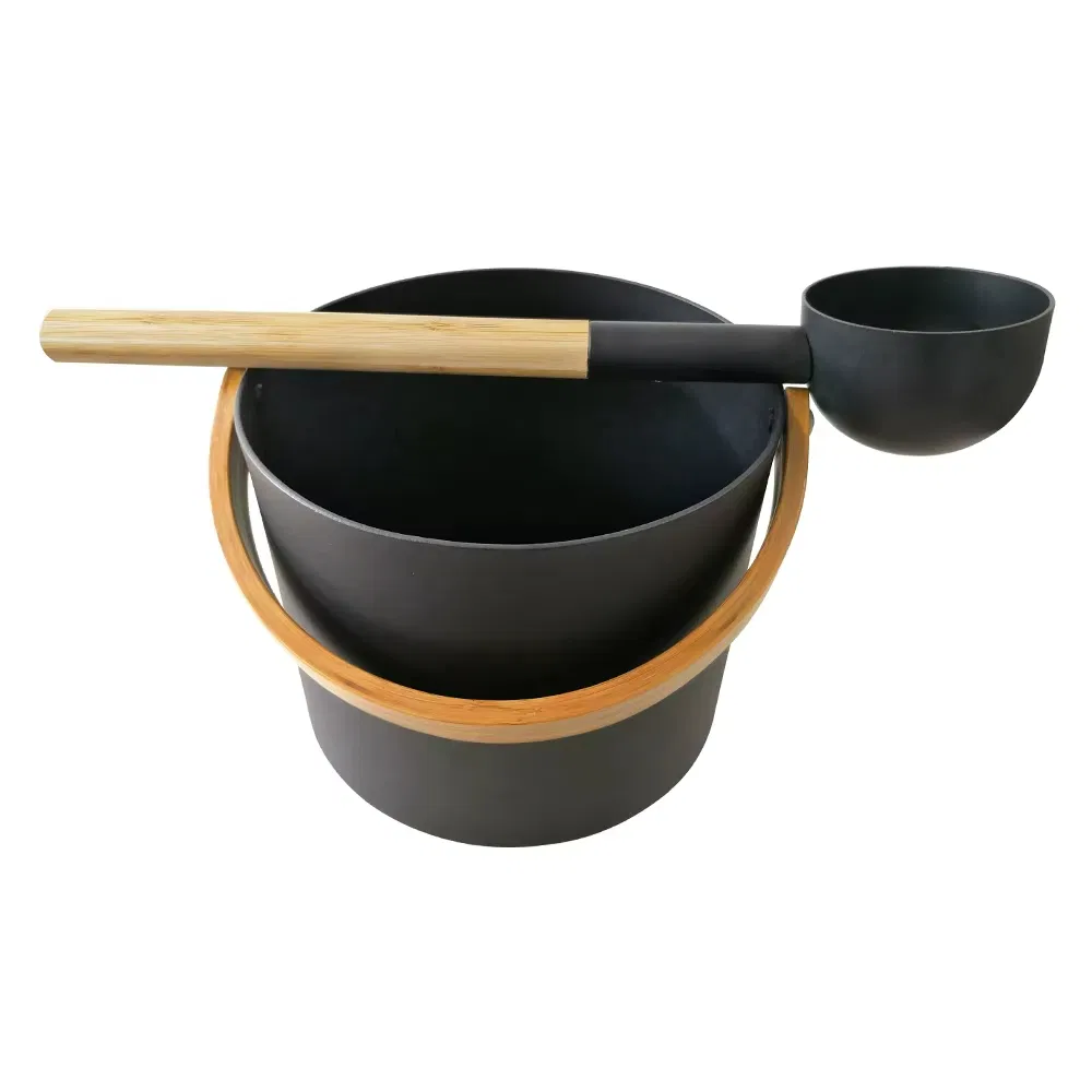 for Sauna Shower 7 Litre Aluminum Portables Steam Room Tool Sauna Bucket