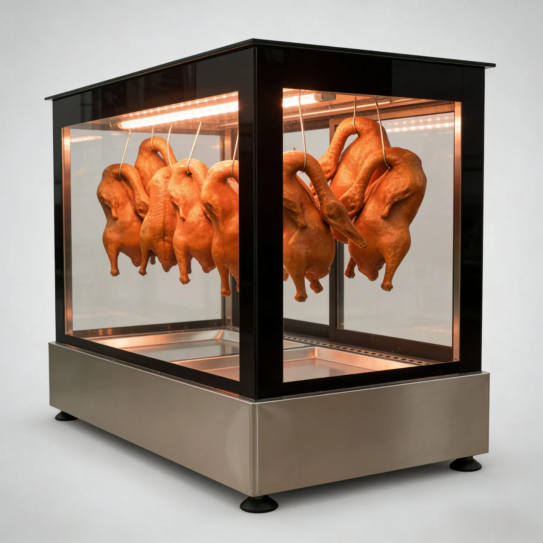 Glass Door Roast Duck Display Cabinet for Chinese Restaurant