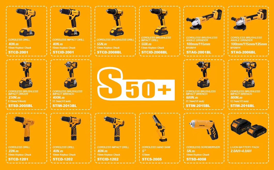 2025 Suntec Manufacture Power Drill Power Tool 20V Cordless Glue Gun Big Thrust