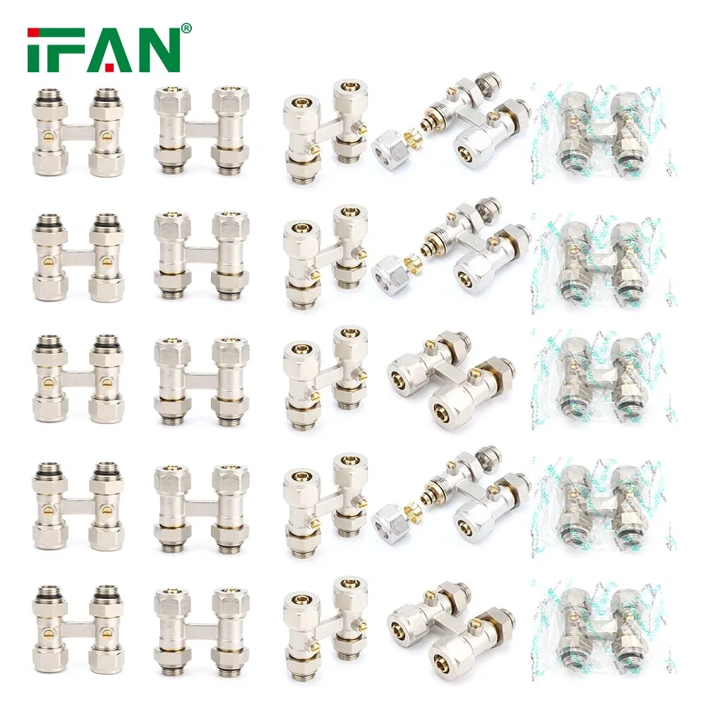 Ifan Factory High Quality Straight H Shape Valve Brass Type Plated Nickel H Radiator Valve