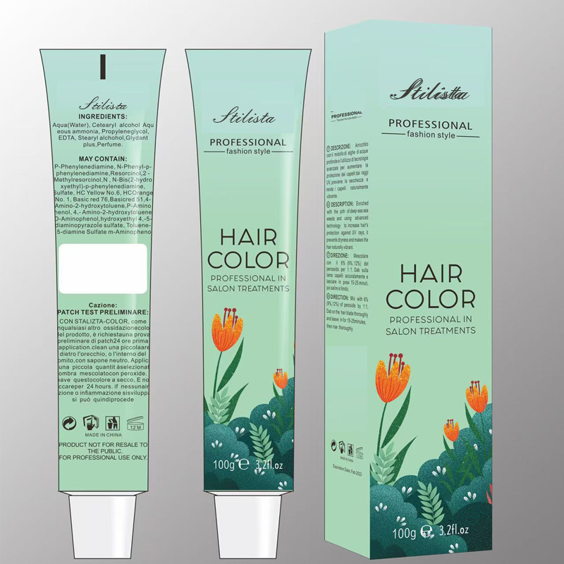 100 Ml 55 Colors Private Label Ammonia Free Professional Permanent Hair Dye