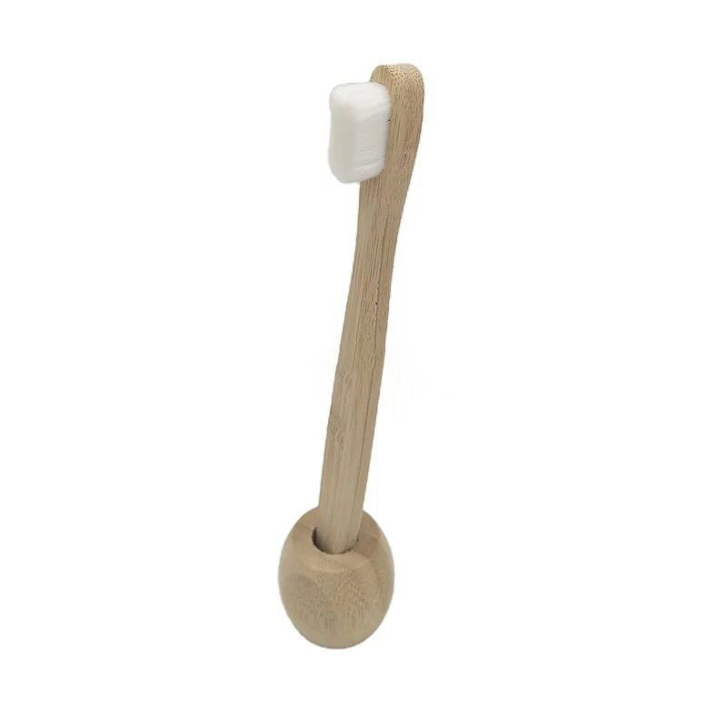 Custom Logo Eco-Friendly Biodegradable Soft Nano Brush Bristle Bamboo Toothbrush