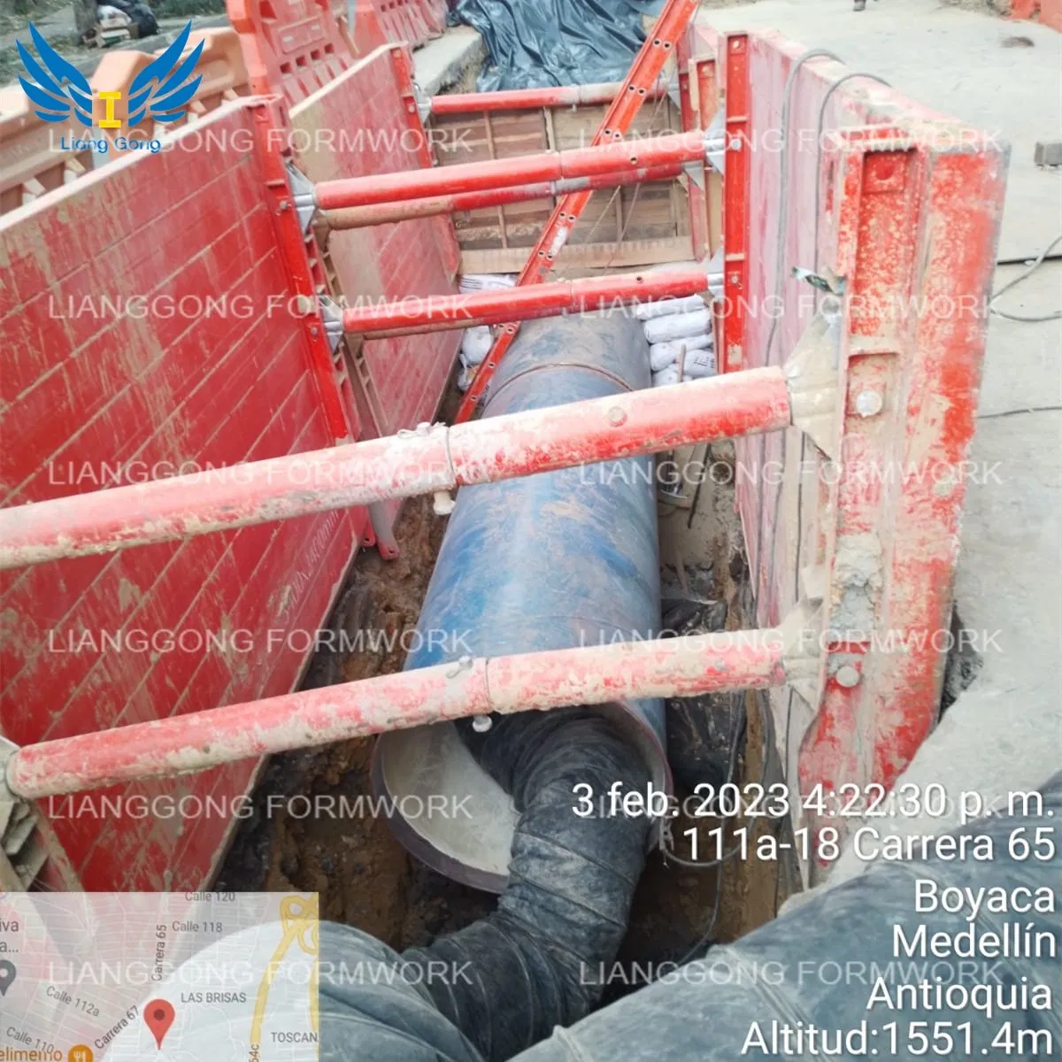 Factory Manufacture Trench Shoring Box Supporting Formwork System