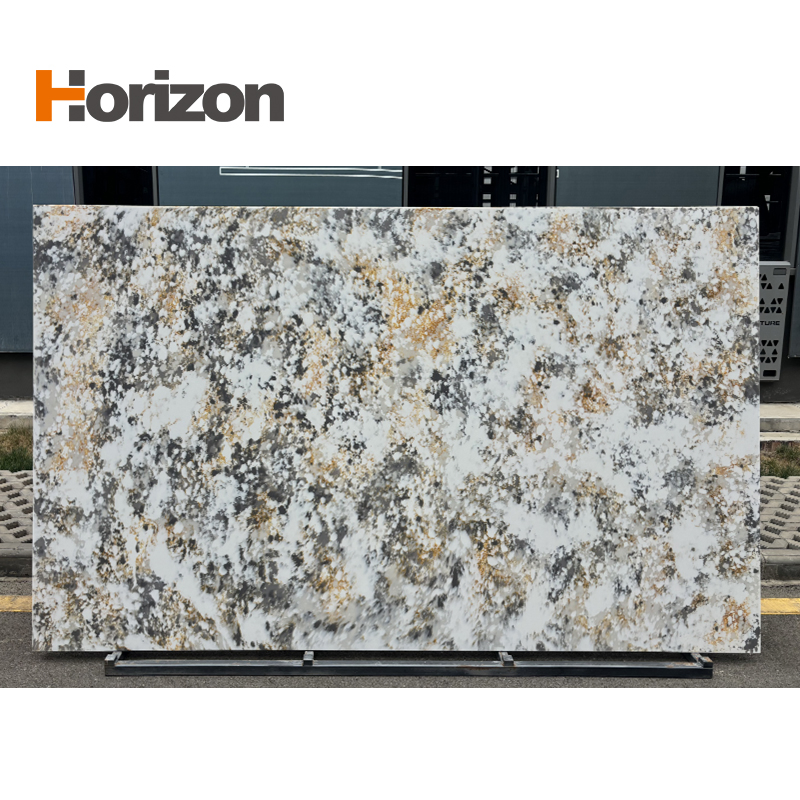 Transparent Stone Lym9061 Horizon Quartz Jade Kitchen Quartz Countertop Vanity Artificial Stone Quartz Slab Quartz Stone