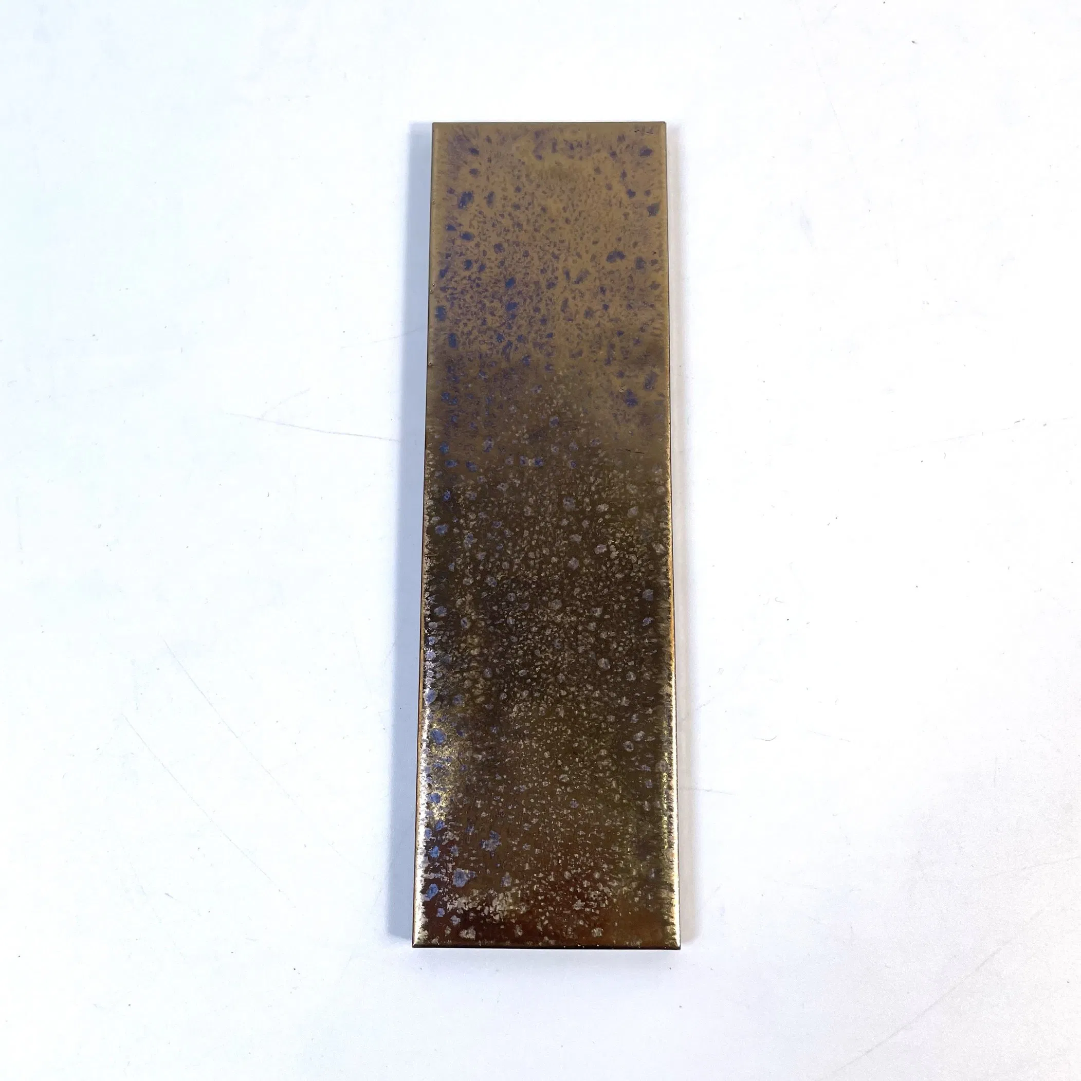 Factory Wholesale Gold Glazed Waterproof Proceain Subway Decor Tile Light Weight Flooring Wall Decoration Tile