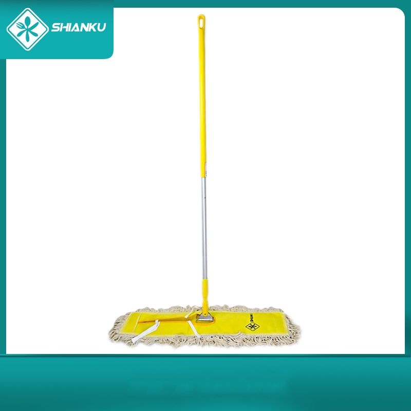 Shianku Floor Cleaning Push Dust Mop Cotton Microfiber Flat Mop