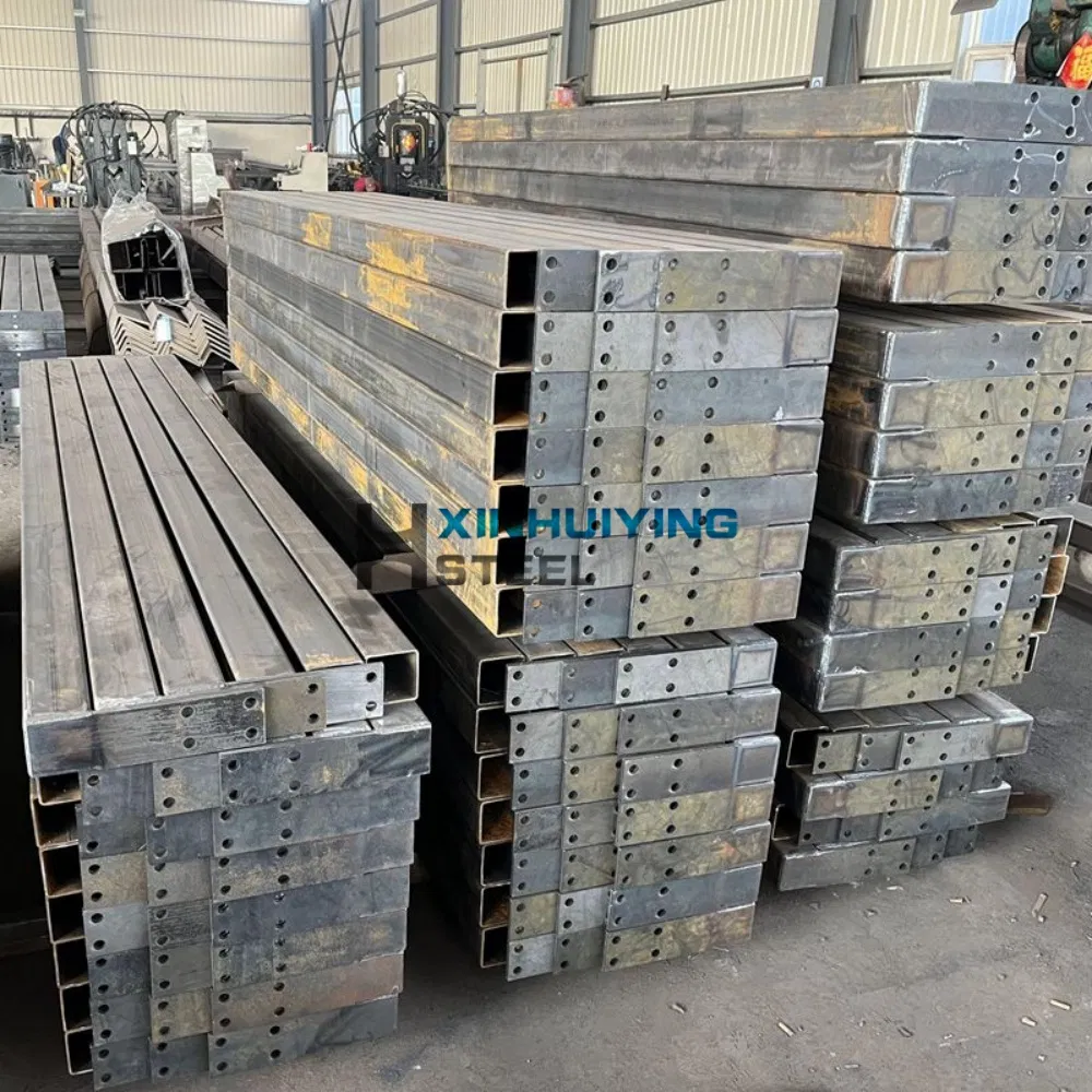 Square Tube Carbon Steel Post Welded Base Plate Square Pipes for Construction