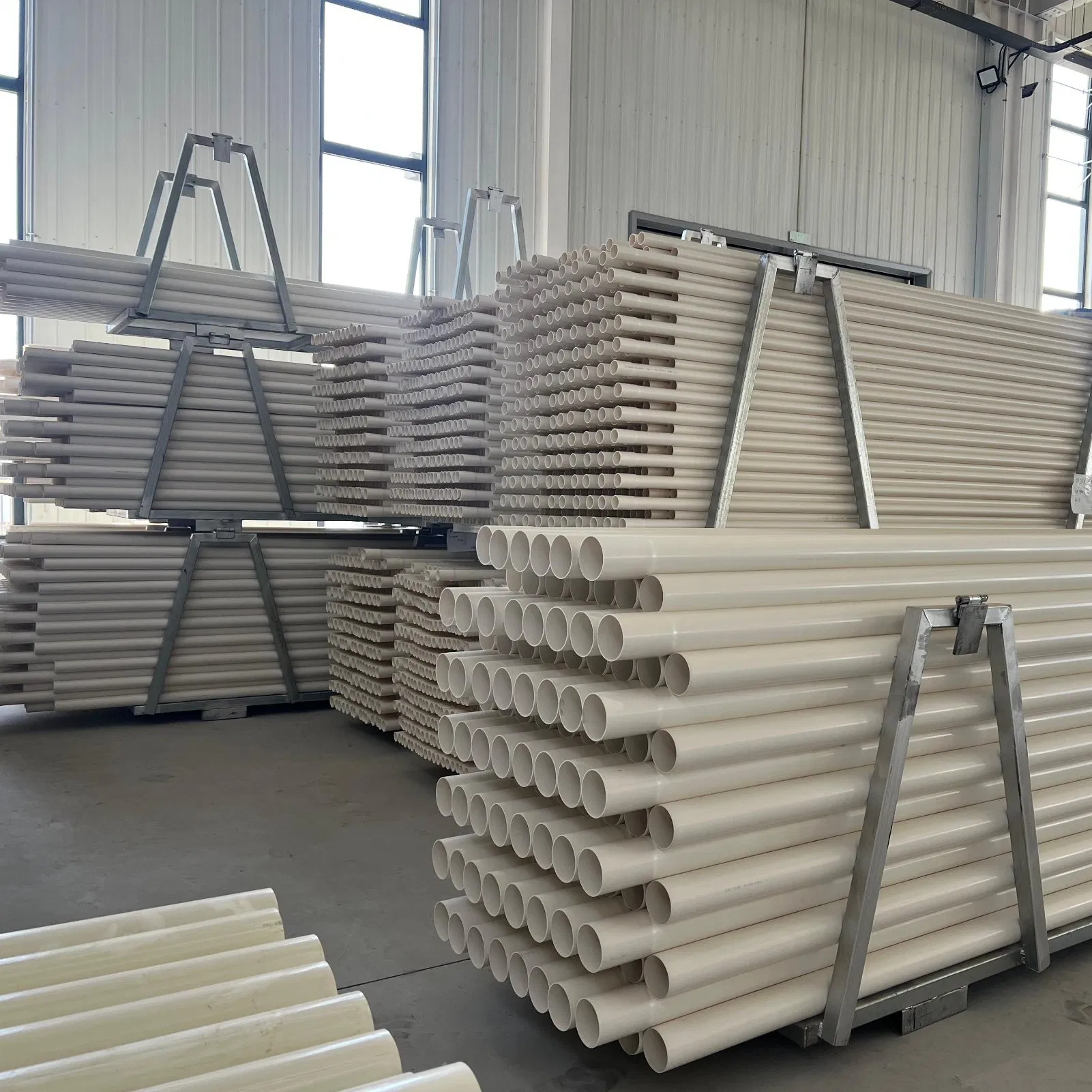 Blue Information Anduan 6 Meters Per Piece Chemical Sewage UPVC Power Pipe