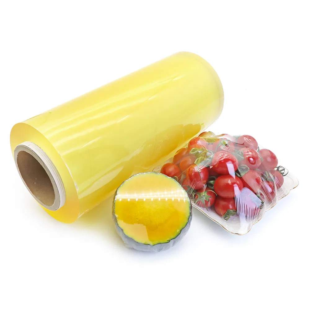 Jhg High Transparent and Soft PVC Cling Film for Food Packing