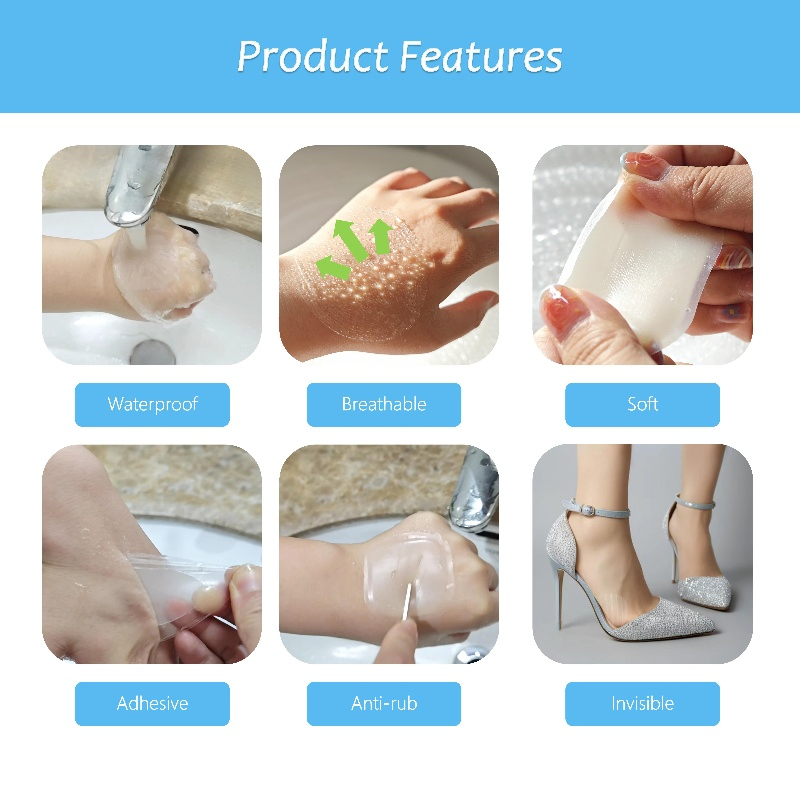 Hydrocolloids Bandages Blister Plaster Protect Foot Blister Wound