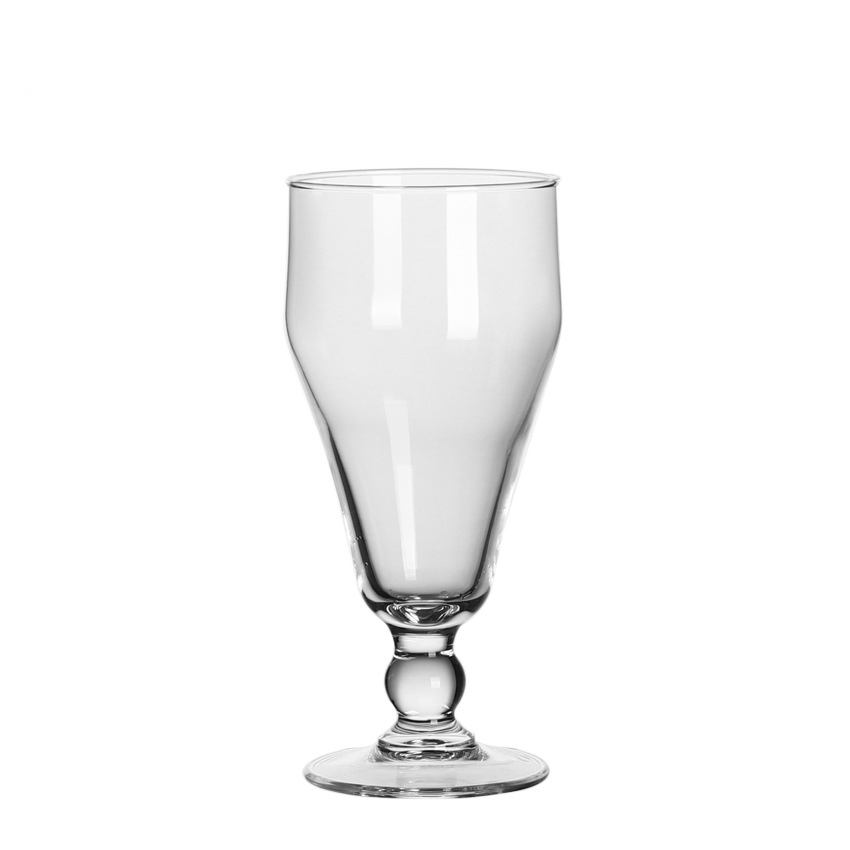 Hot Style Tulip-Shaped Vintage Footed Stem Fresh Juice Mousse Goblet Dessert Beer Smoothie Stemware Glasses