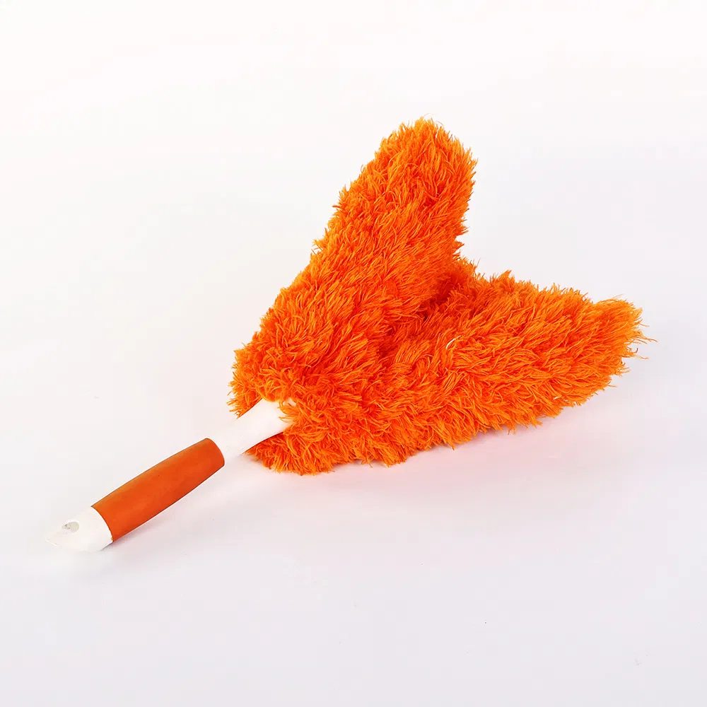 Petal Shaped Telescopic Microfiber Brush with Extension Pole Reusable Duster