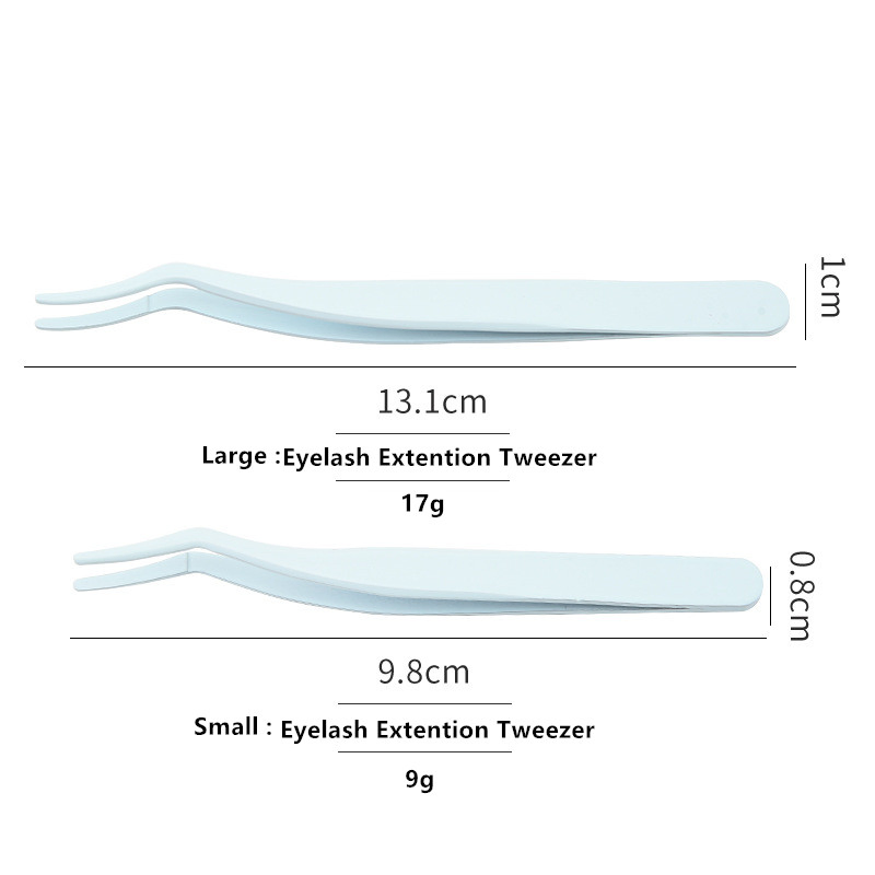 Custom Logo DIY Makeup cosmetic Beauty Tools Salon Stainless Steel Eyelash Tweezers