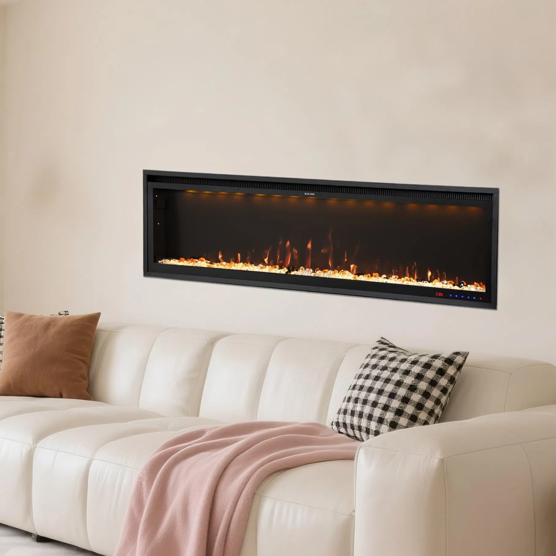 Factory Direct Multi-Color Flame Adjustable Sound Electric Fireplace Compatible for Hotel