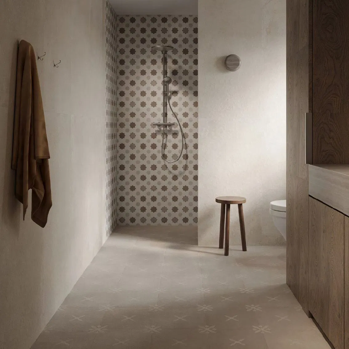 Resilient Anti-Slip Matte Marble Porcelain Tile 300*300mm Flooring Wall Tile for Balcony