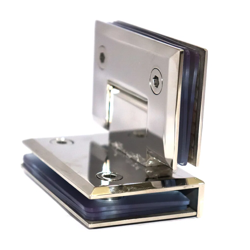 Factory Price 90 Degree Corner Connector Glass Door Clamp