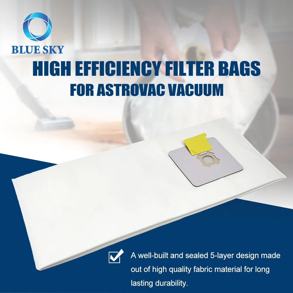 Hpb2h Hpb2hpk High Efficiency Vacuum Cleaner Filter Bag for Astrovac, for Central Vacuum Systems Vacumaid Vacuum H1p, P70, Sr36, Sr38, Sr52h Dust Bag