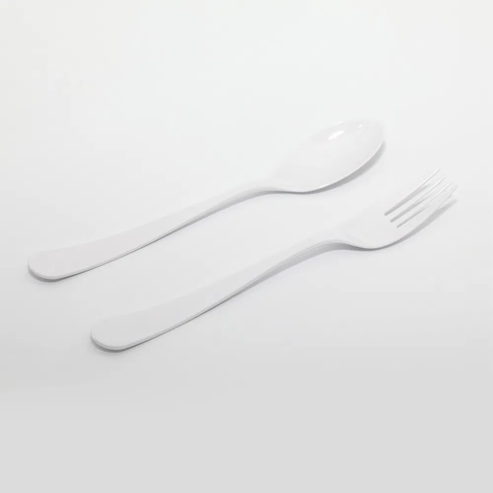Disposable Plastic Spoon Durable and High Temperature Resistant Tableware 10